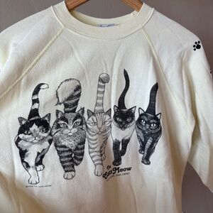 Vintage Cat Sweatshirt